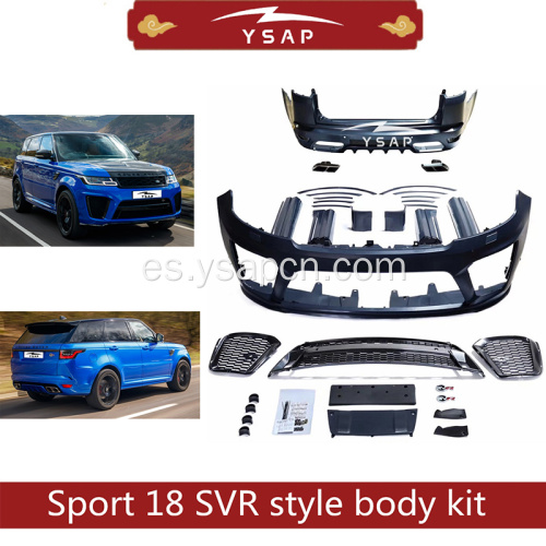 Kit de cuerpo de estilo Range Rover Sport SVR 2018